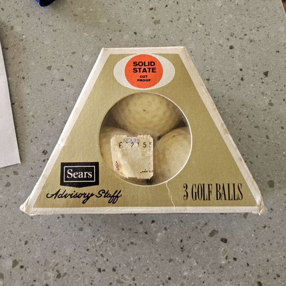vtg - ADVISORY STAFF Golf Ball - Sears Roebuck - K-252 90+